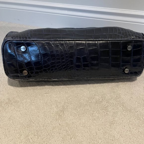 Vintage structured leather handbag - Picture 4 of 6